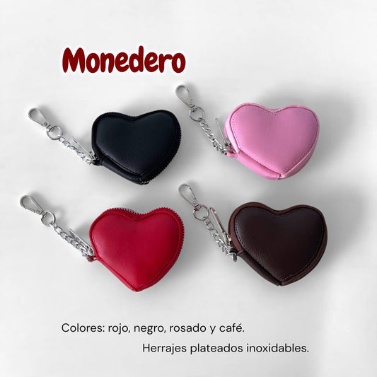 MONEDERO de corazón